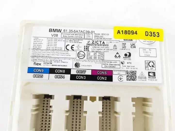 BMW 3 G20 G21 (2019 - ) 5A7AC39 Модуль комфорта — фото 2