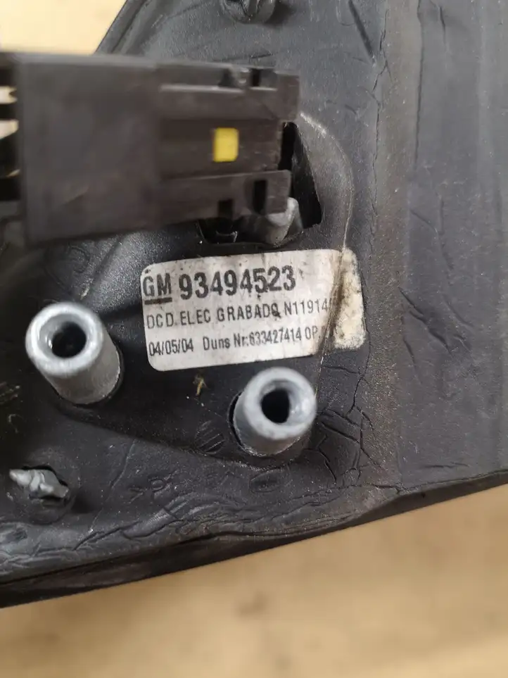 Opel Meriva A (2002 - 2006) 93494523 Боковое зеркало с электроприводом — фото 4