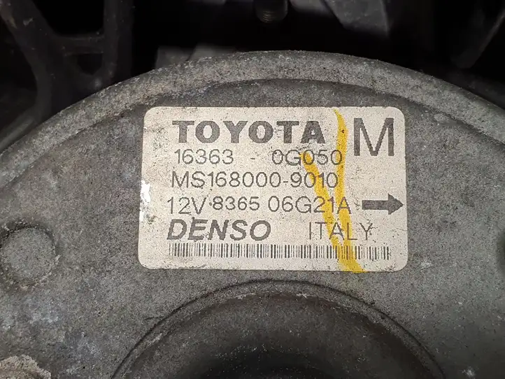 Toyota Avensis T250 (2003 - 2006) 163630G050 Электровентилятор радиатора — фото 3