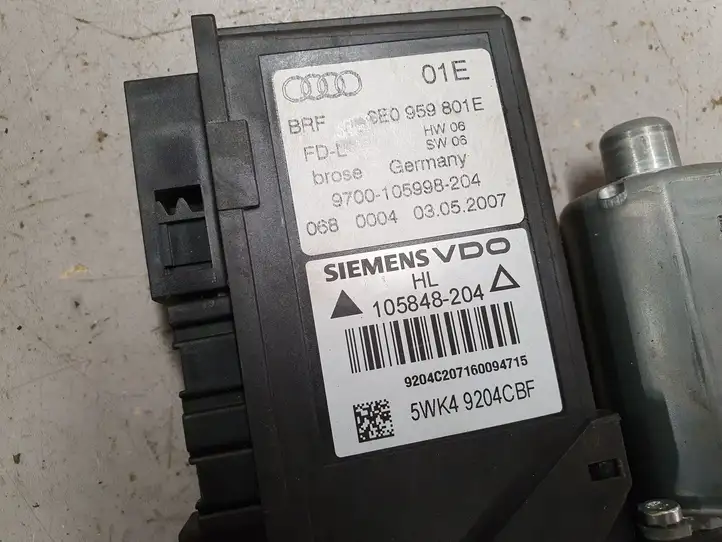 Audi A4 S4 B7 8E 8H (2004 - 2009) 0130821767 Стеклоподъемник задней двери — фото 3