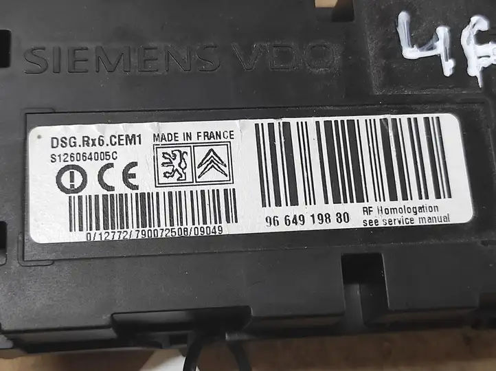 Citroen C5 (2008 - 2017) 9664919880 Блок управления двигателем (ECU) — фото 4