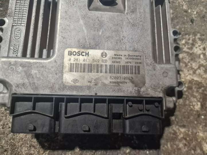 Renault Scenic II -  Grand scenic II (2003 - 2006)  0281011549 Блок управления двигателя