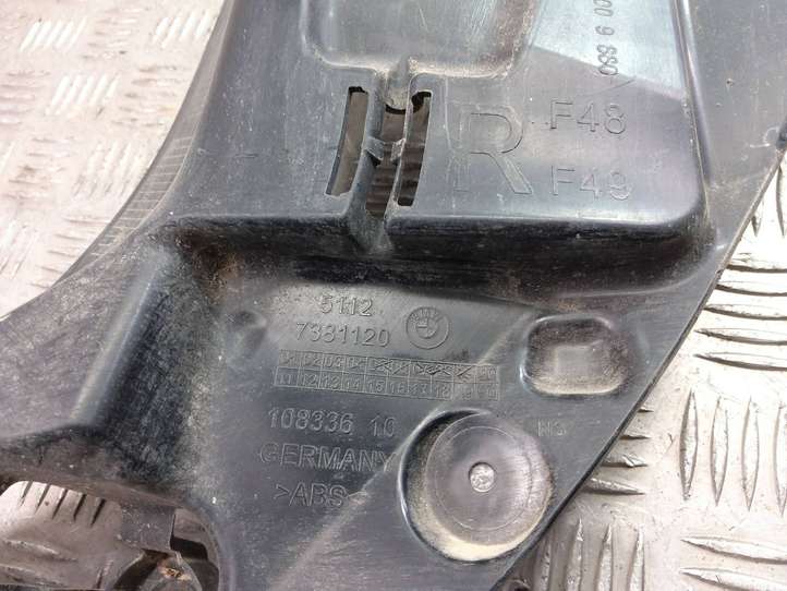 BMW X1 F48 F49 (2015 - 2022)  7381120 Держатель угловой части бампера (кронштейн)