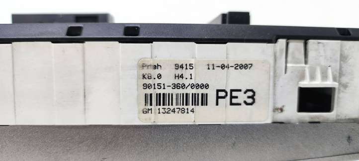 Opel Astra (2004 - 2009)  9015136000000 Блок управления кондиционера воздуха / климата/ печки (в салоне)