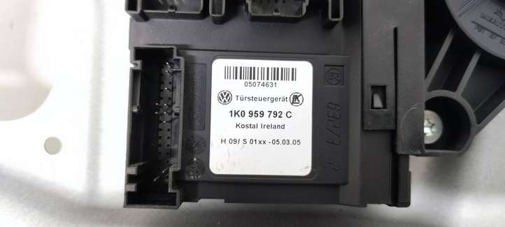 Volkswagen Touran I (2003 - 2010)  1K0959792C Передний комплект электрического механизма для подъема окна