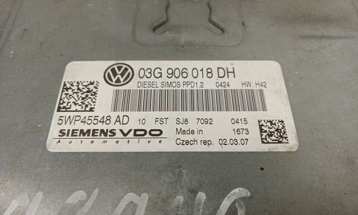 Audi A3/S3 8P (2004 - 2008)  03G906018DH Блок управления двигателя