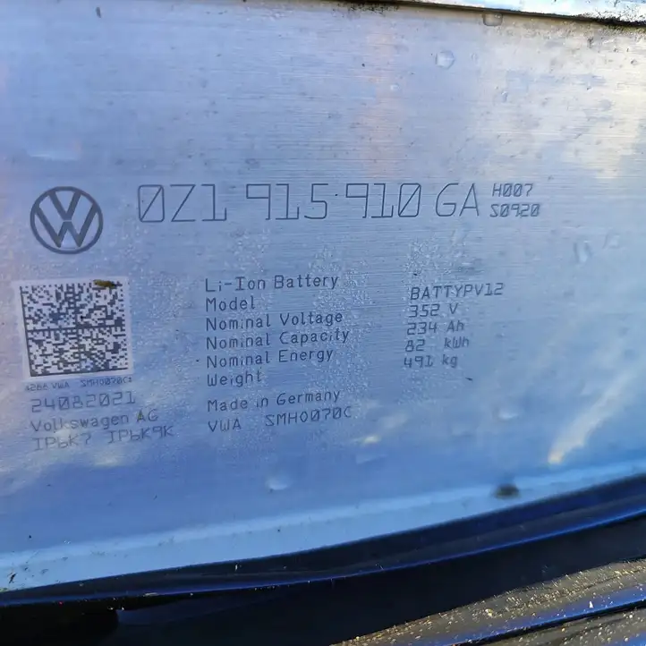 Volkswagen ID.4 (2020 - ) 0Z1915910GA Аккумулятор гибридного / электрического автомобиля — фото 3