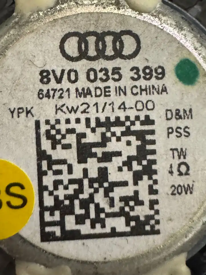 Audi A3/S3 8V (2012 - 2016) 8V0035399 Твитер задних дверей — фото 2