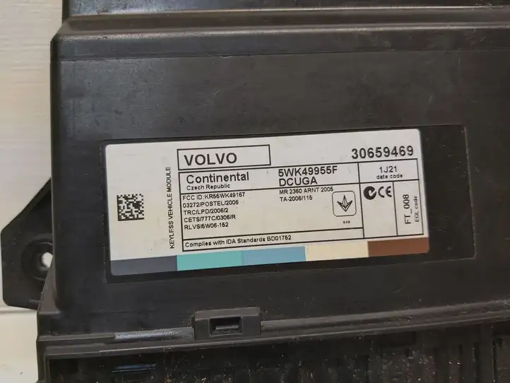 Volvo S60 (2010 - 2013) 30659469 Блок бесключевого доступа — фото 3