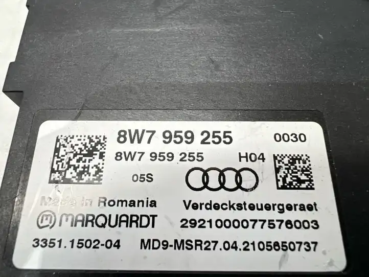 Audi A5 (2016 - ) 8W7959255 Блок управления крышей (кабриолет) — фото 4