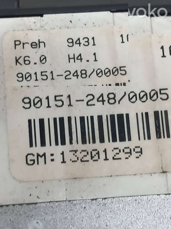 Opel Astra (2004 - 2009)  13201299 Блок управления кондиционера воздуха / климата/ печки (в салоне)