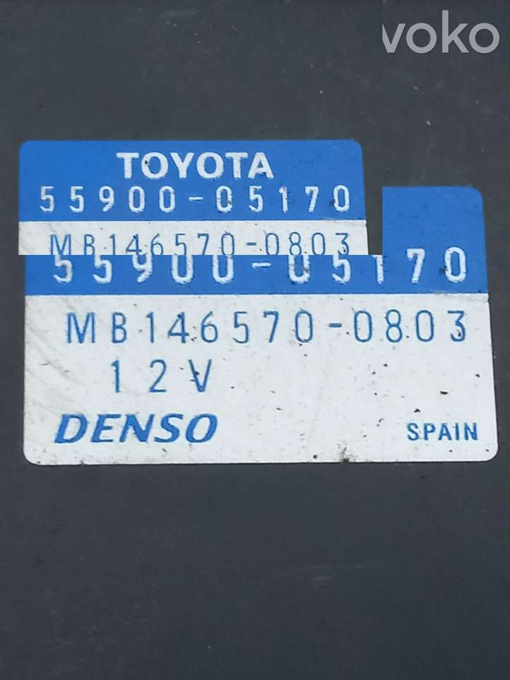 Toyota Avensis T250 (2003 - 2006)  5590005170 Блок управления кондиционера воздуха / климата/ печки (в салоне)