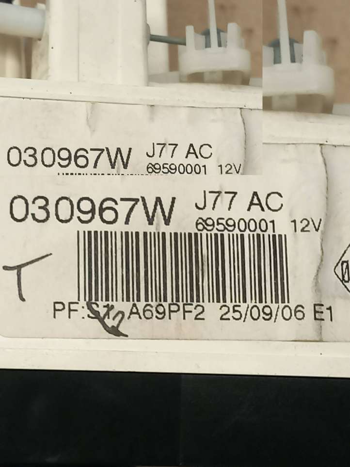 Renault Clio II (2001 - 2005)  030967W Блок управления кондиционера воздуха / климата/ печки (в салоне)