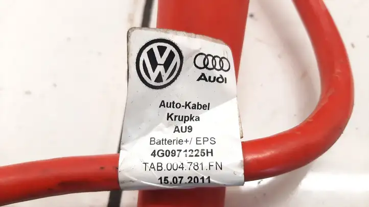 Audi A6 C7 (2011 - 2014) 4G0971225H Плюсовой провод аккумулятора — фото 4