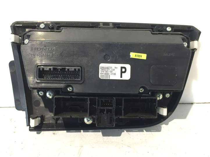 Honda Civic (2011 - 2017)  79600TV0E4 Блок управления кондиционера воздуха / климата/ печки (в салоне)