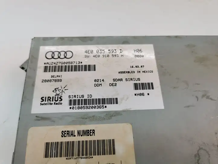 Audi Q7 4L (2005 - 2009) 4E0035593D Прочие блоки управления — фото 2