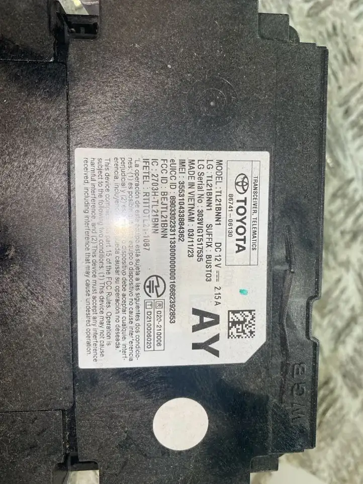 Toyota RAV 4 (XA50) (2018 - ) 8674106130 Блок GSM — фото 4
