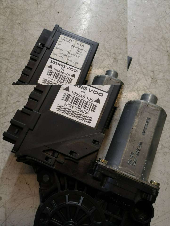 Audi A4 (2000 - 2006)  8E0959801A Механизм подъема окон задней двери