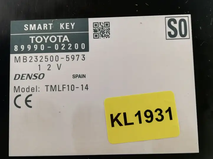 Toyota Auris E180 (2012 - 2018) 8999002200 Блок бесключевого доступа — фото 2