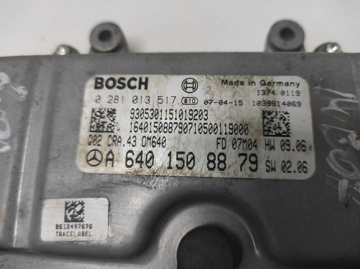 Mercedes-Benz A W169 (2004 - 2012)  A6401508879 Блок управления двигателя