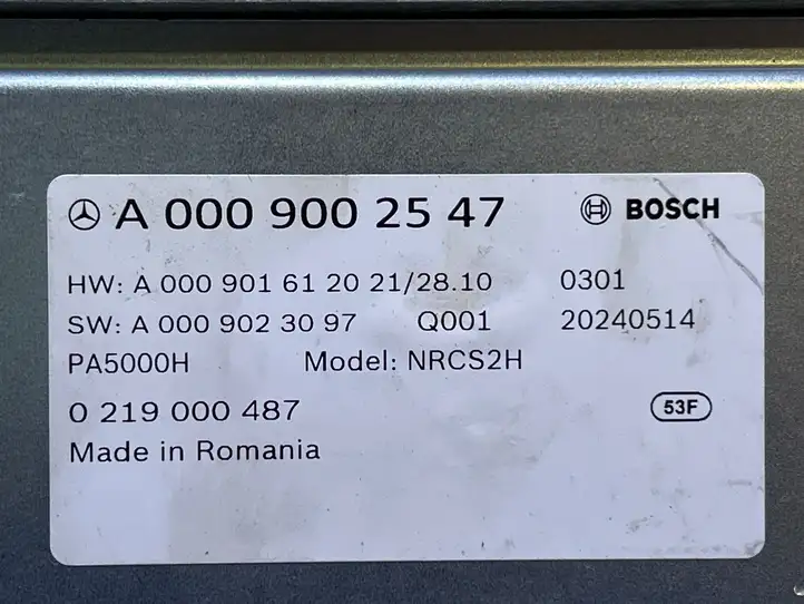 Mercedes-Benz EQA (2021 - ) A0009016120 Модуль управления камерой — фото 3
