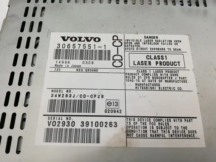 Volvo XC90 (2002 - 2006) 306575511 Магнитола / мультимедийная система — фото 3