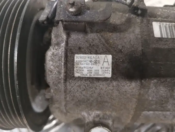 Nissan Qashqai (2013 - 2017) 926004EA0A Компрессор (насос) кондиционера воздуха — фото 5