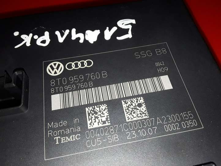 Audi A5 (2007 - 2011)  8T0959760B Модуль управления сидением