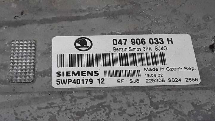 Skoda Fabia Mk1 (6Y) (1999 - 2007)  047906033H Блок управления двигателя