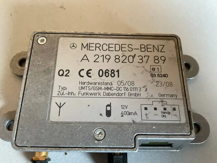 Mercedes-Benz C W204 (2007 - 2014) A2198203789 Прочие блоки управления — фото 2