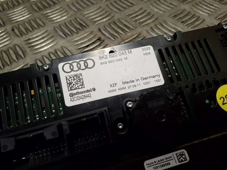 Audi S5 8T (2011 - 2016)  8K2820043M Блок управления кондиционера воздуха / климата/ печки (в салоне)