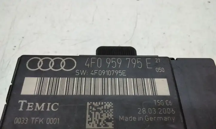Audi A6 S6 C6 4F (2004 - 2008) 4F0959795E Блок управления дверью — фото 3