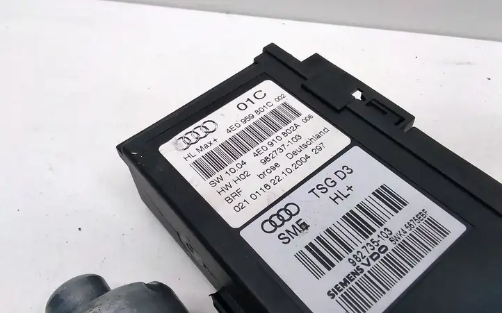 Audi A8 S8 D3 4E (2002 - 2005) 4E0959801C Стеклоподъемник задней двери — фото 3
