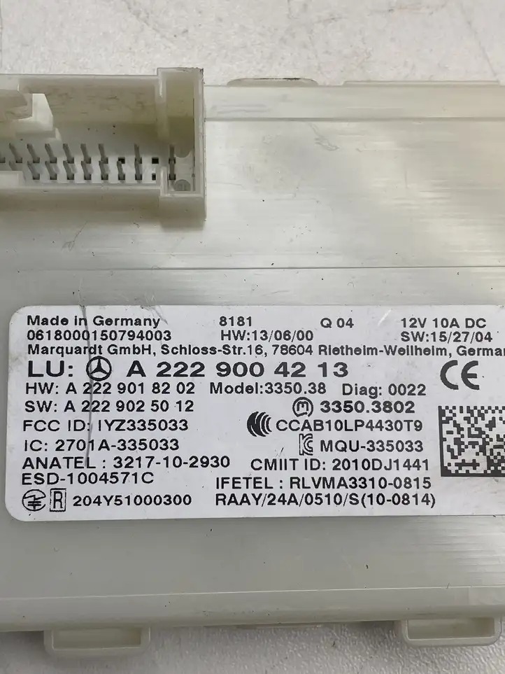 Mercedes-Benz S W222 (2013 - ) A2229004213 Блок бесключевого доступа — фото 2
