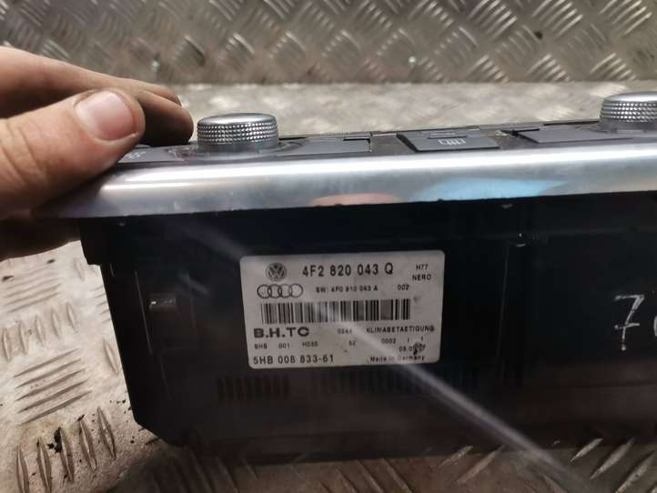 Audi A6 (2004 - 2008)  4F2820043Q Блок управления кондиционера воздуха / климата/ печки (в салоне)