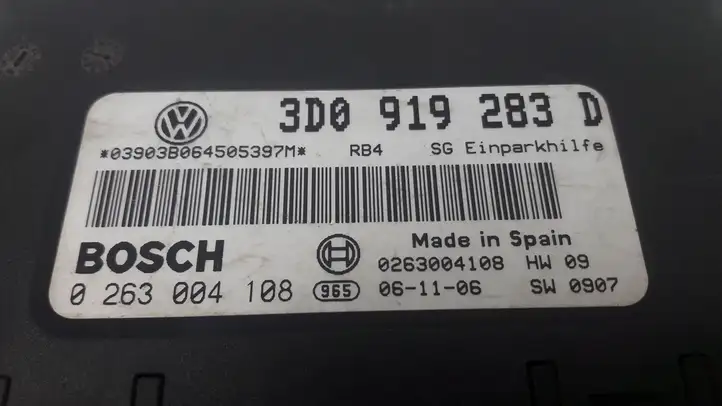 Volkswagen Phaeton (2002 - 2008) 3D0919283D Блок управления парктрониками — фото 4