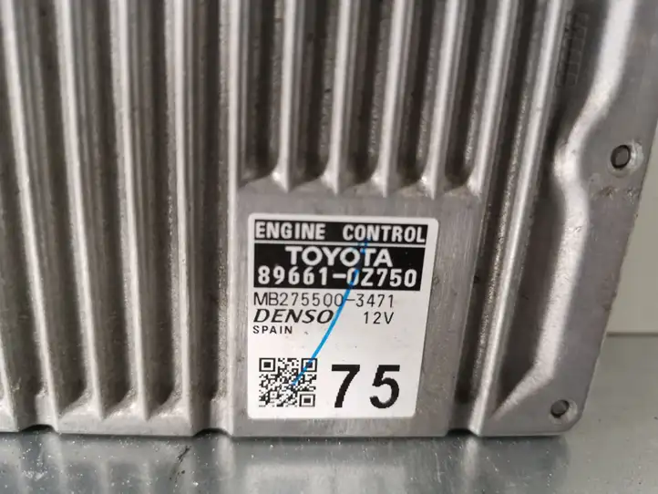 Toyota Auris E180 (2012 - 2018) 896610Z750 Блок управления двигателем (ЭБУ) — фото 3