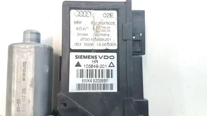Audi A4 S4 B7 8E 8H (2004 - 2009) 8K0959802 Стеклоподъемник задней двери — фото 3