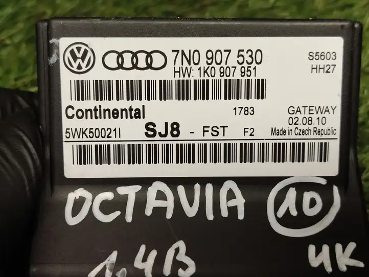 Skoda Octavia Mk2 (1Z) (2004 - 2013) 7N0907530 Модуль Gateway — фото 2
