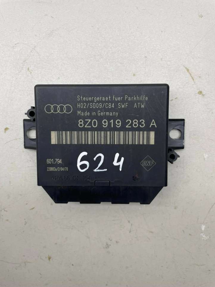 8z0919283a Audi A4 S4 B6 8E 8H Parkavimo (PDC) daviklių valdymo blokas