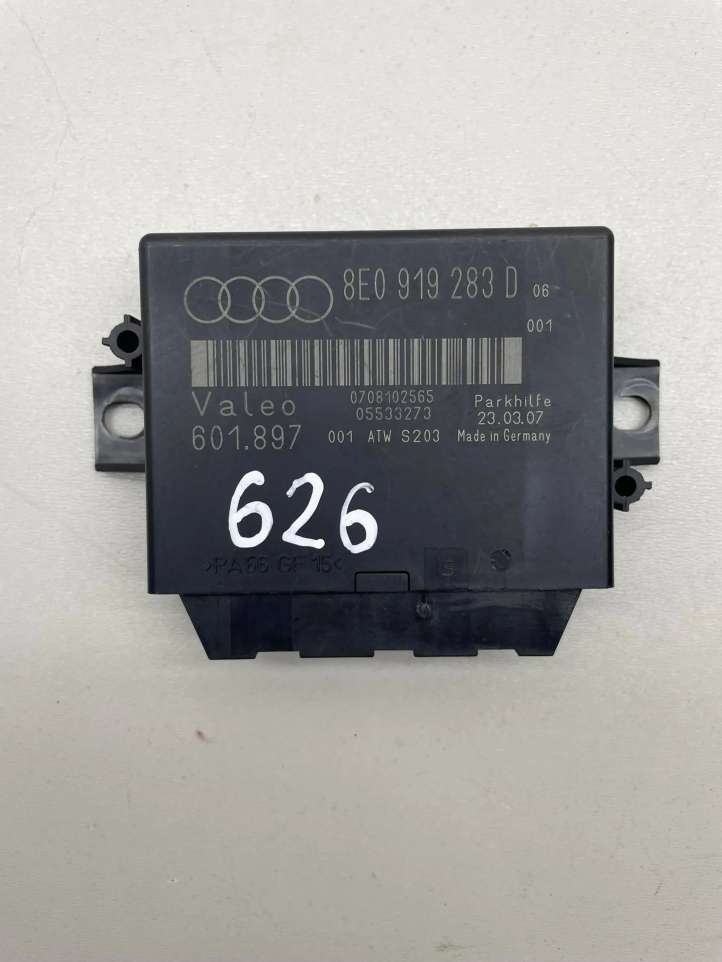 8z0919283d Audi A4 S4 B6 8E 8H Parkavimo (PDC) daviklių valdymo blokas