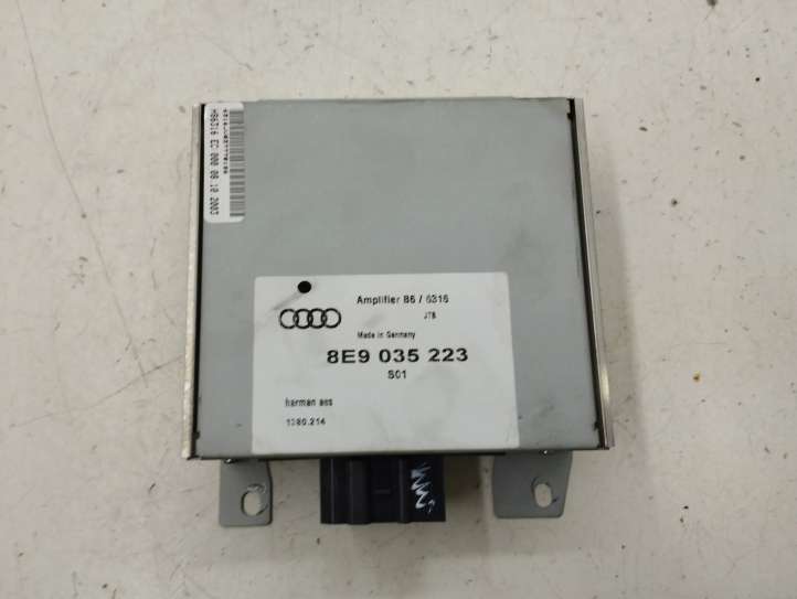 8E9035223 Audi A4 S4 B6 8E 8H Garso stiprintuvas