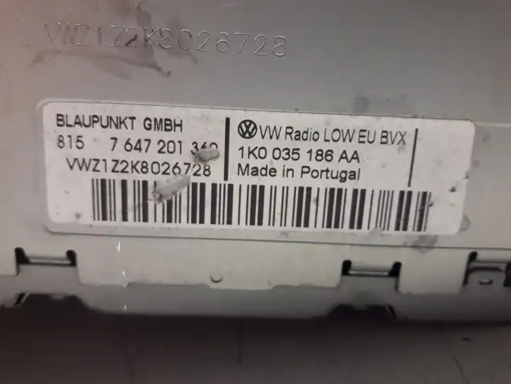 Volkswagen Golf VI (2009 - 2013) 1K0035186AA Магнитола / мультимедийная система — фото 3