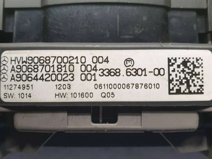 Volkswagen Crafter (2006 - 2016)  A9068701810 Включатель аварийных фонарей