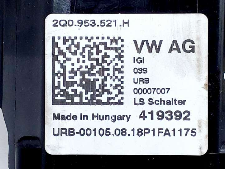 Skoda Fabia Mk3 (NJ) (2015 - 2021)  2Q0953502C Комплект ручек