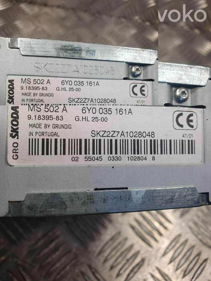 Skoda Fabia Mk1 (6Y) (1999 - 2007)  6Y0035161A Радио/ проигрыватель CD/DVD / навигация