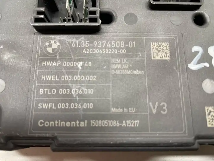 BMW 3 F30 F35 F31 (2012 - 2018) 9374508 Модуль комфорта — фото 2