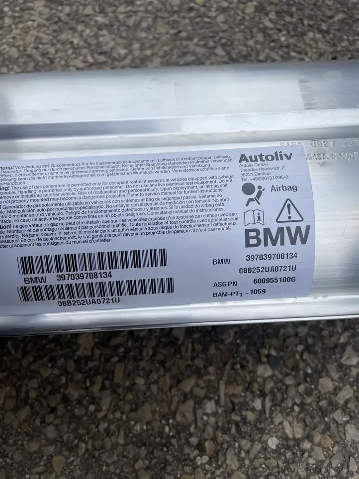 BMW 5 E60 E61 (2004 - 2010) 397039708134 Подушка безопасности пассажира — фото 2