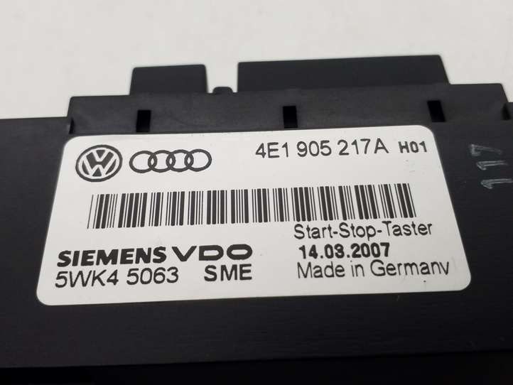 Audi A8 (2005 - 2007)  4E1905217A Включатель зажигания и стартера