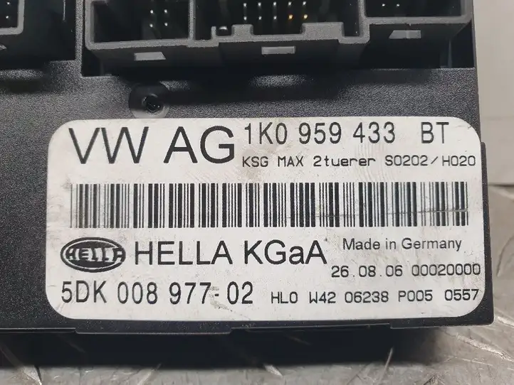 Skoda Octavia Mk2 (1Z) (2004 - 2013) 1K0959433BT Модуль комфорта — фото 2